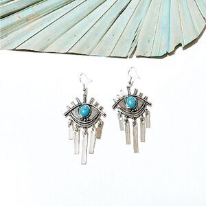 Boho evil eye earrings S613